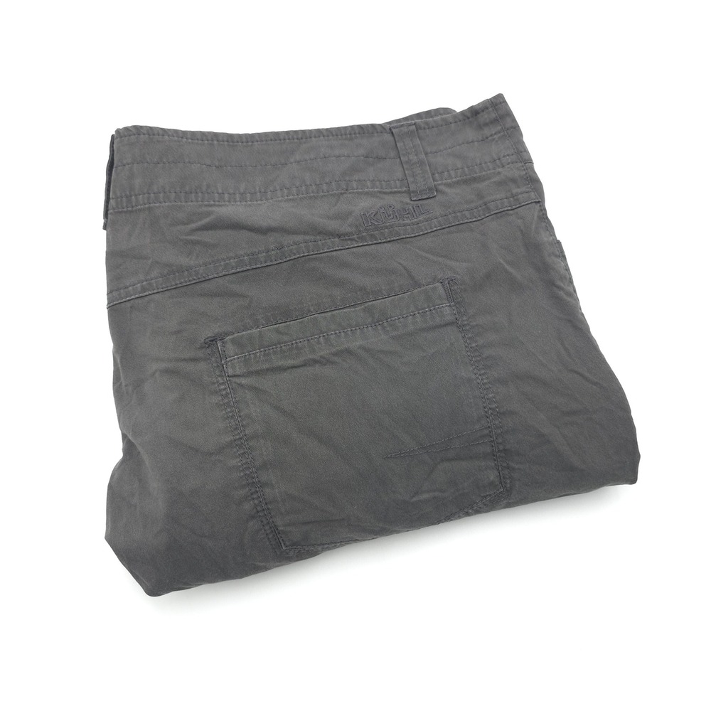 Kuhl Slax Pants Mens 40x30 Gray Klassik Fit Charcoal Outdoor Hiking Workwear